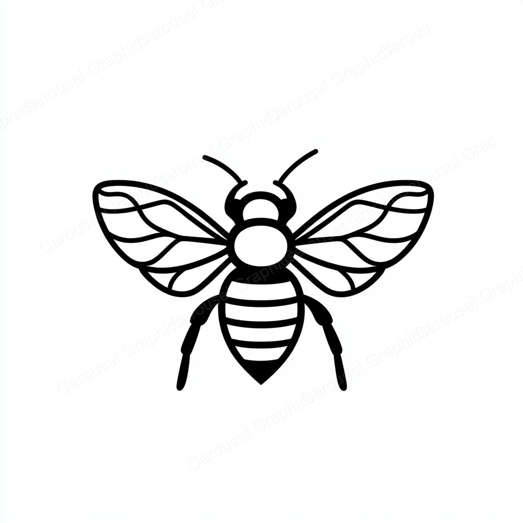 Bee Vector Graphic preview