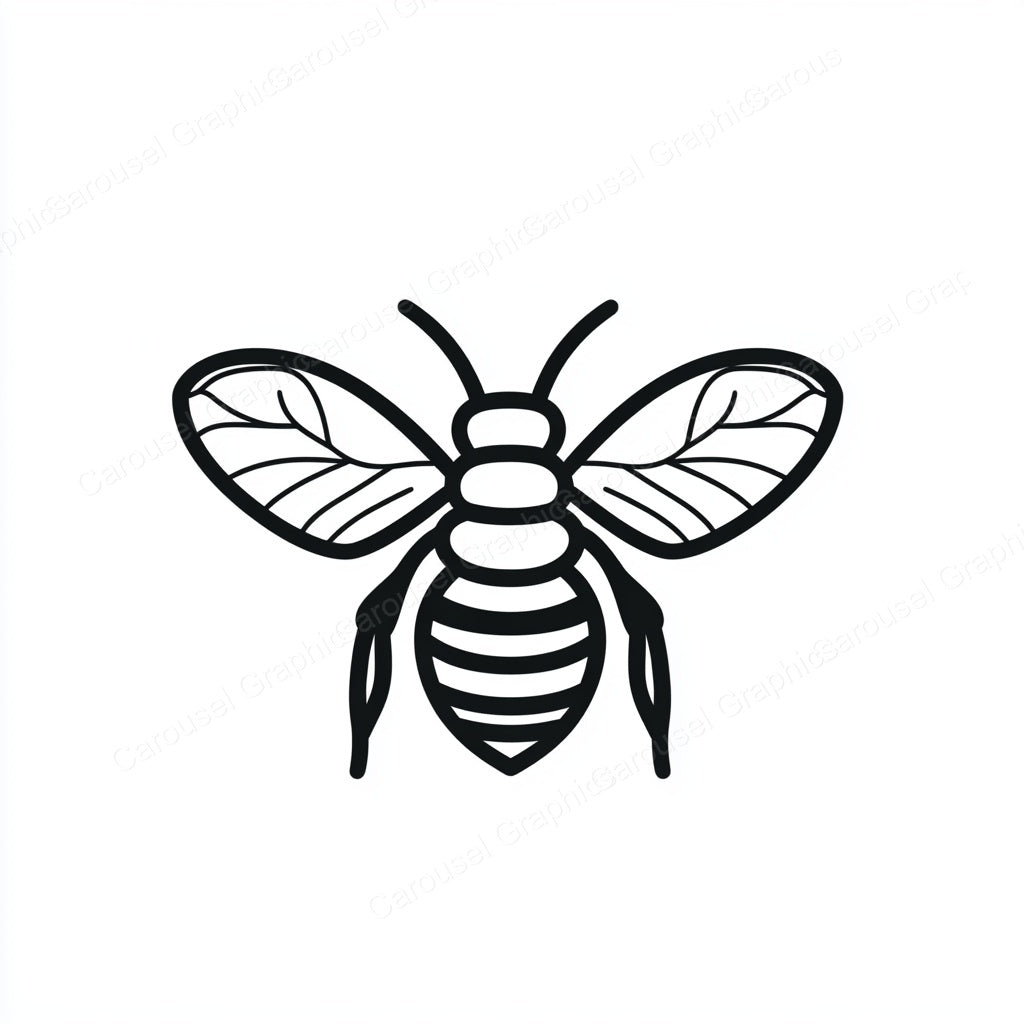 Bee Vector Graphic preview