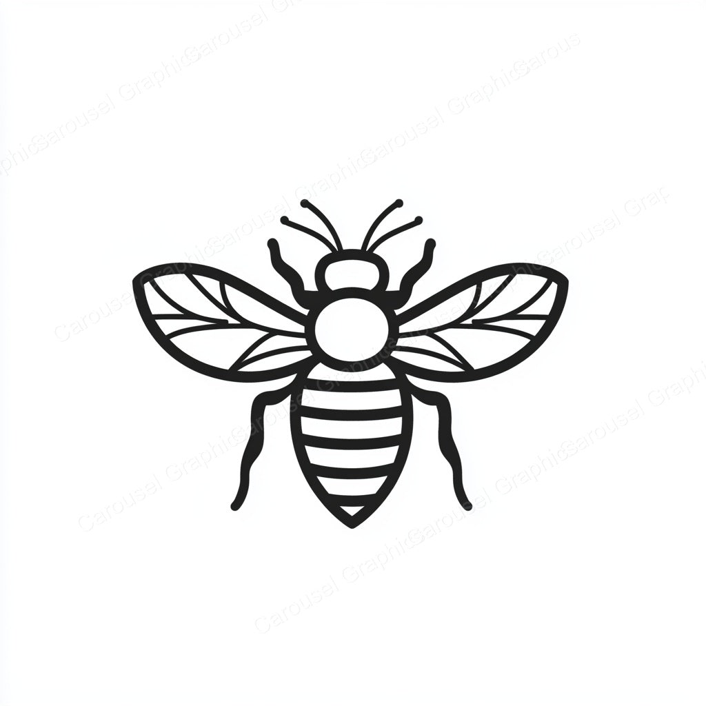 Bee Vector Graphic preview
