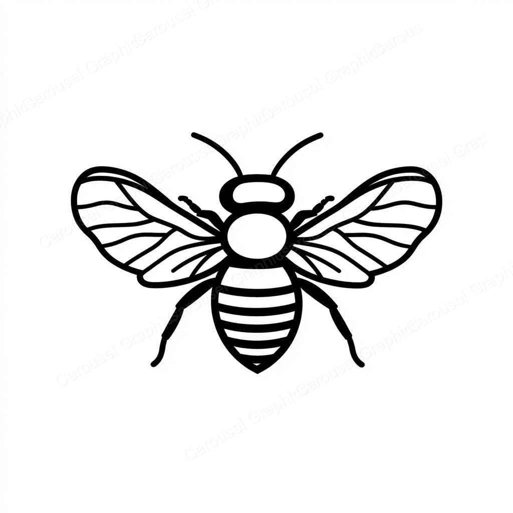 Bee Vector Graphic preview