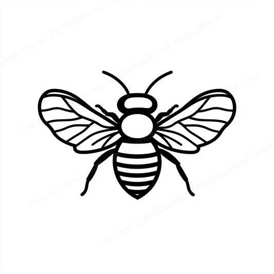 Bee Vector Graphic preview