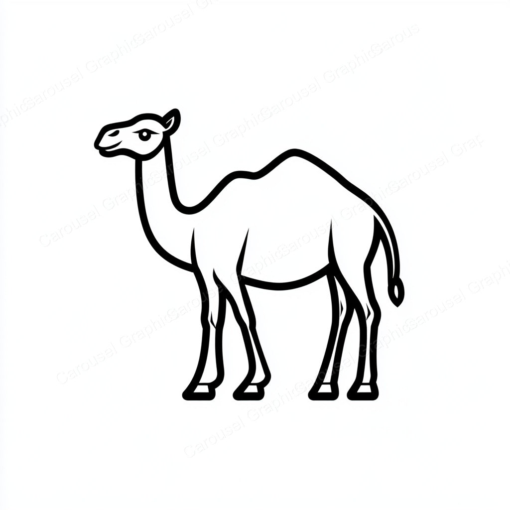 Camel Vector Graphic preview