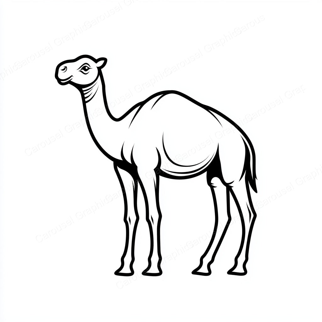 Camel Vector Graphic preview