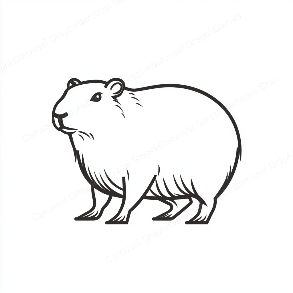 Capybara Vector Graphic preview