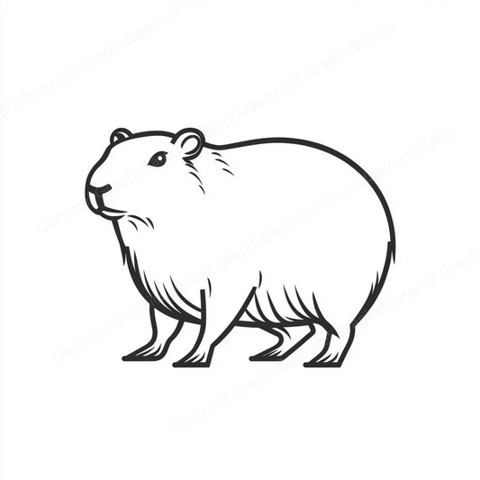 Capybara Vector Graphic preview