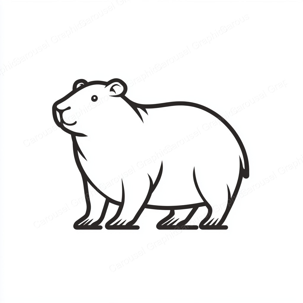 Capybara Vector Graphic preview
