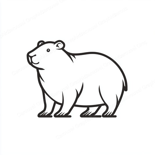 Capybara Vector Graphic preview