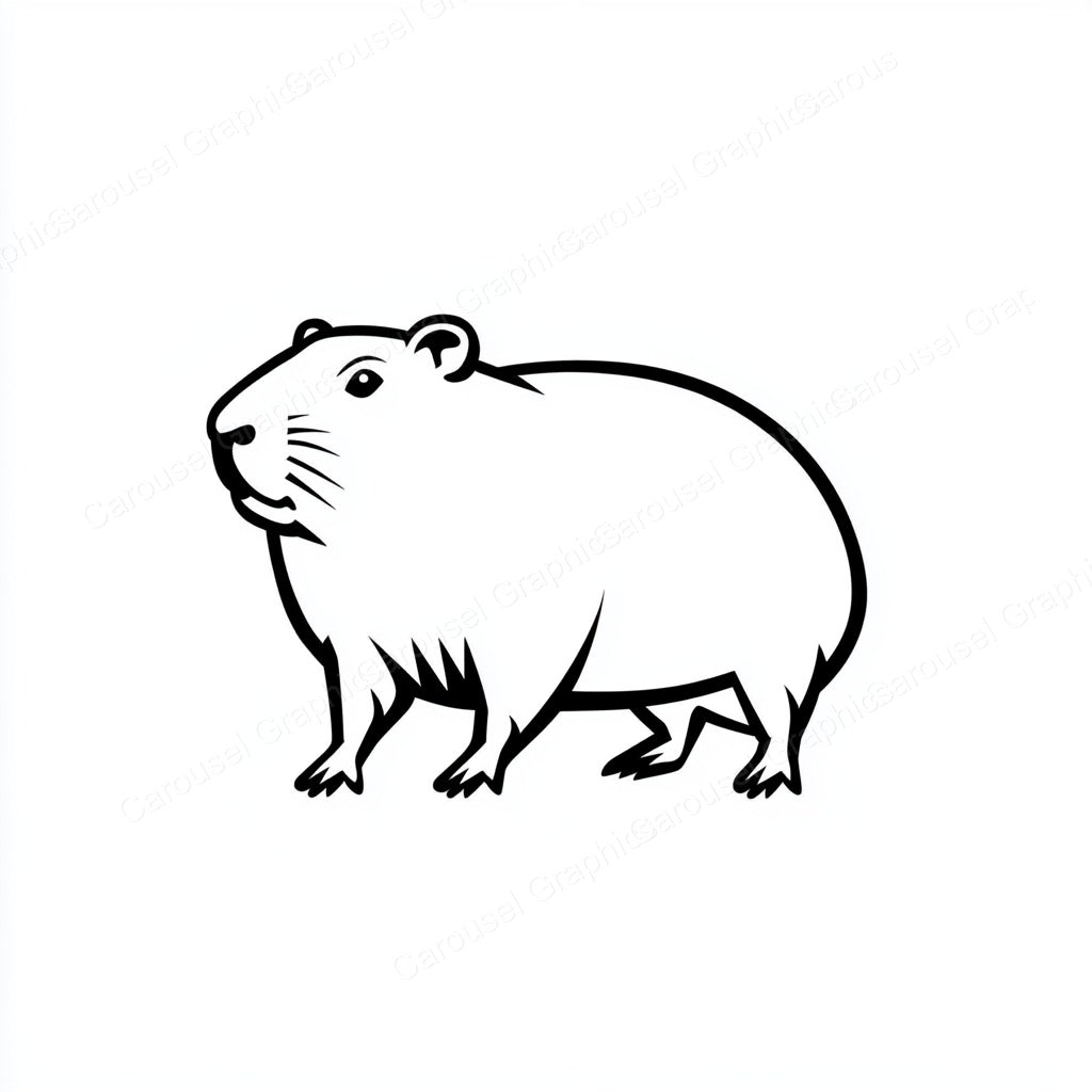 Capybara Vector Graphic preview