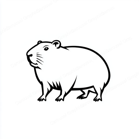 Capybara Vector Graphic preview