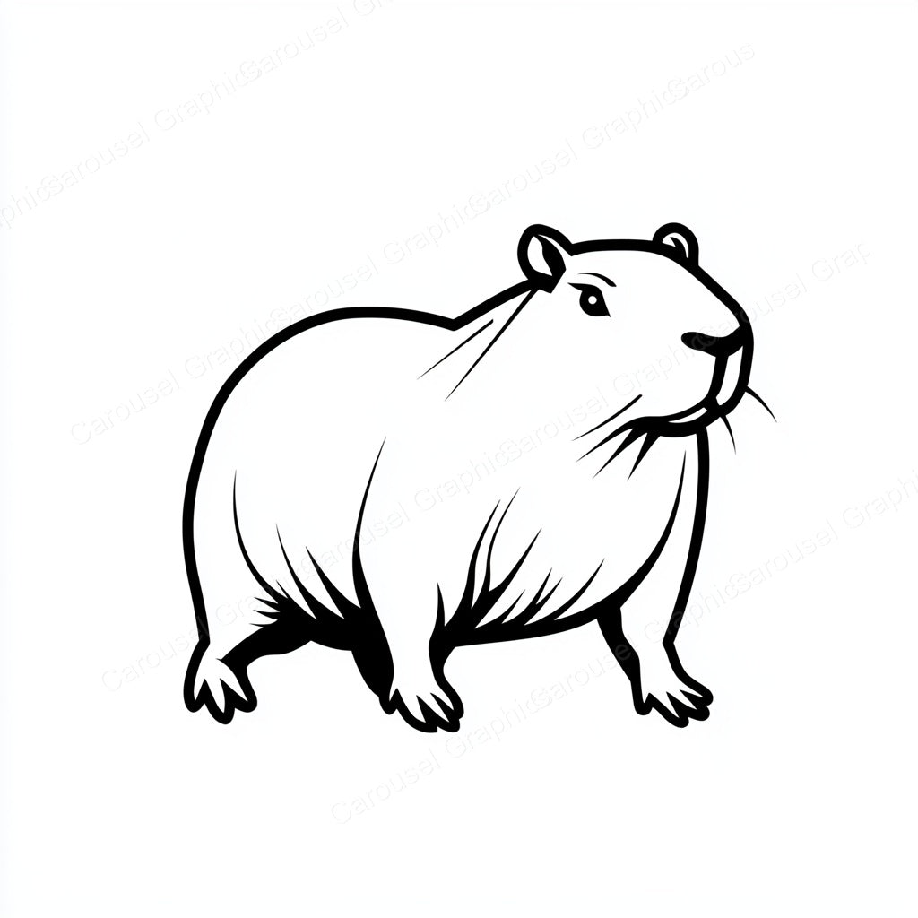 Capybara Vector Graphic preview