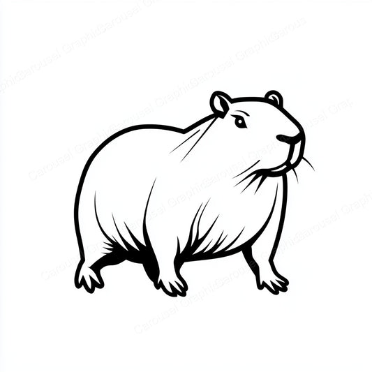 Capybara Vector Graphic preview
