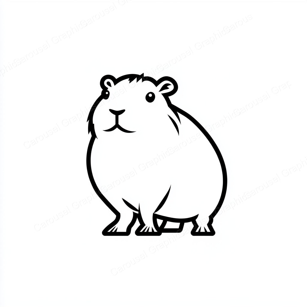 Capybara Vector Graphic preview