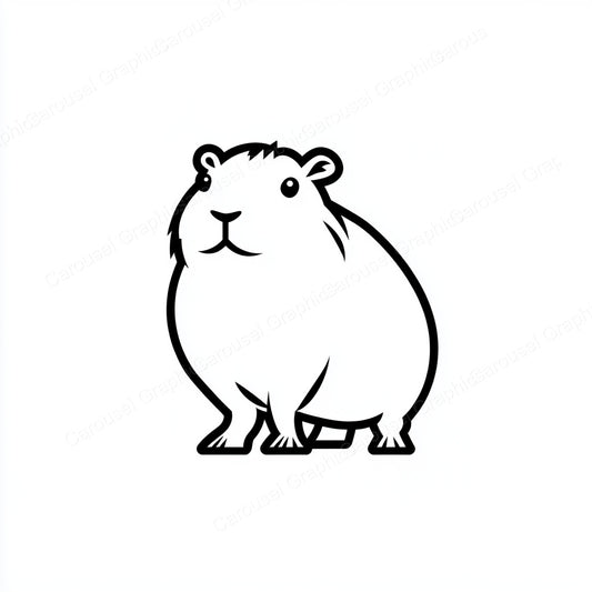Capybara Vector Graphic preview