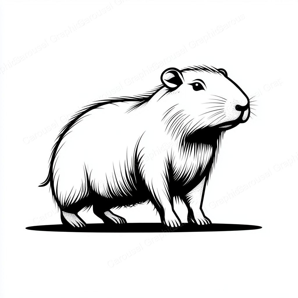 Capybara Vector Graphic preview