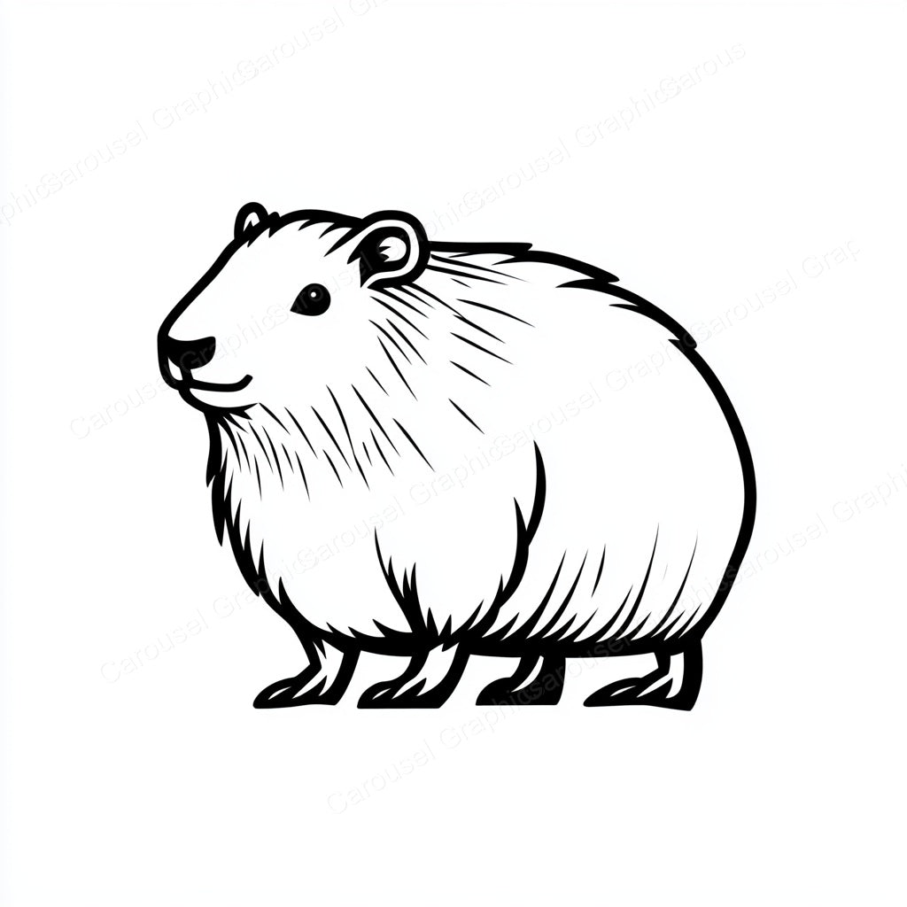 Capybara Vector Graphic preview