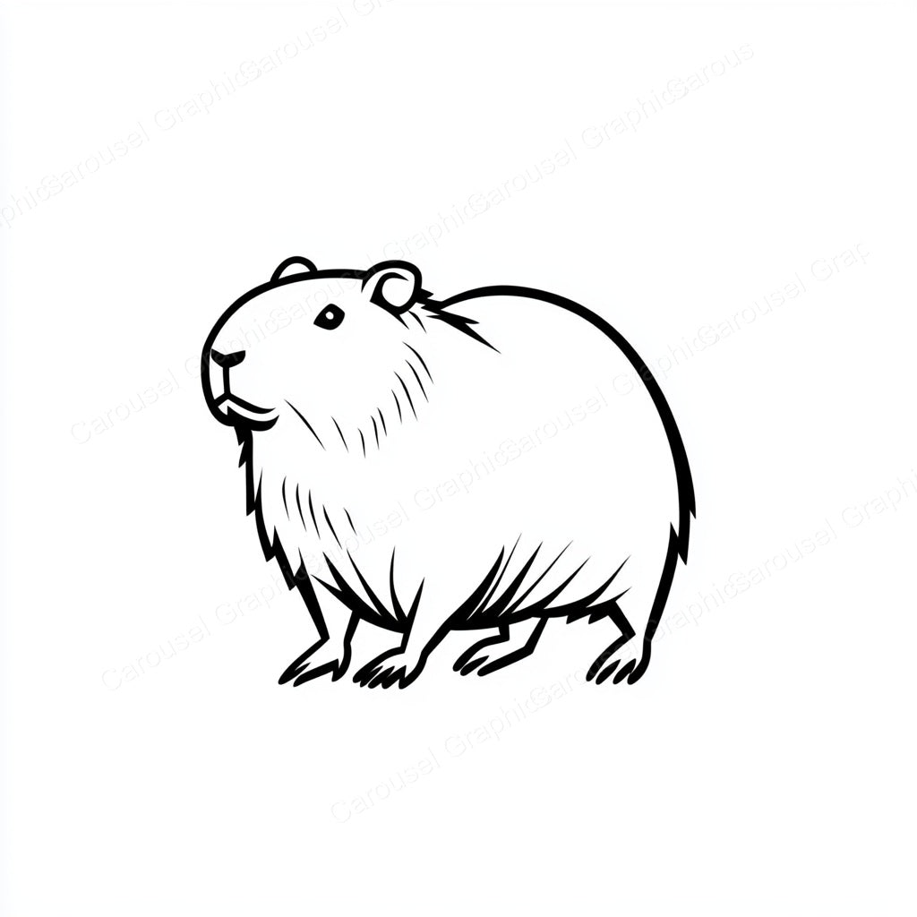 Capybara Vector Graphic preview