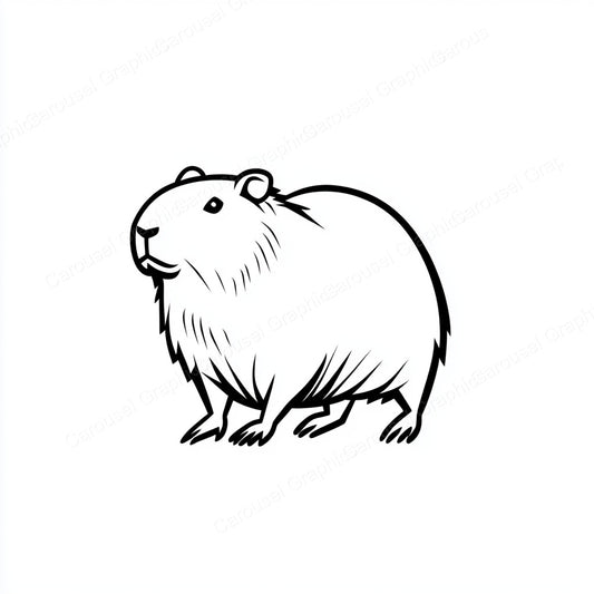 Capybara Vector Graphic preview