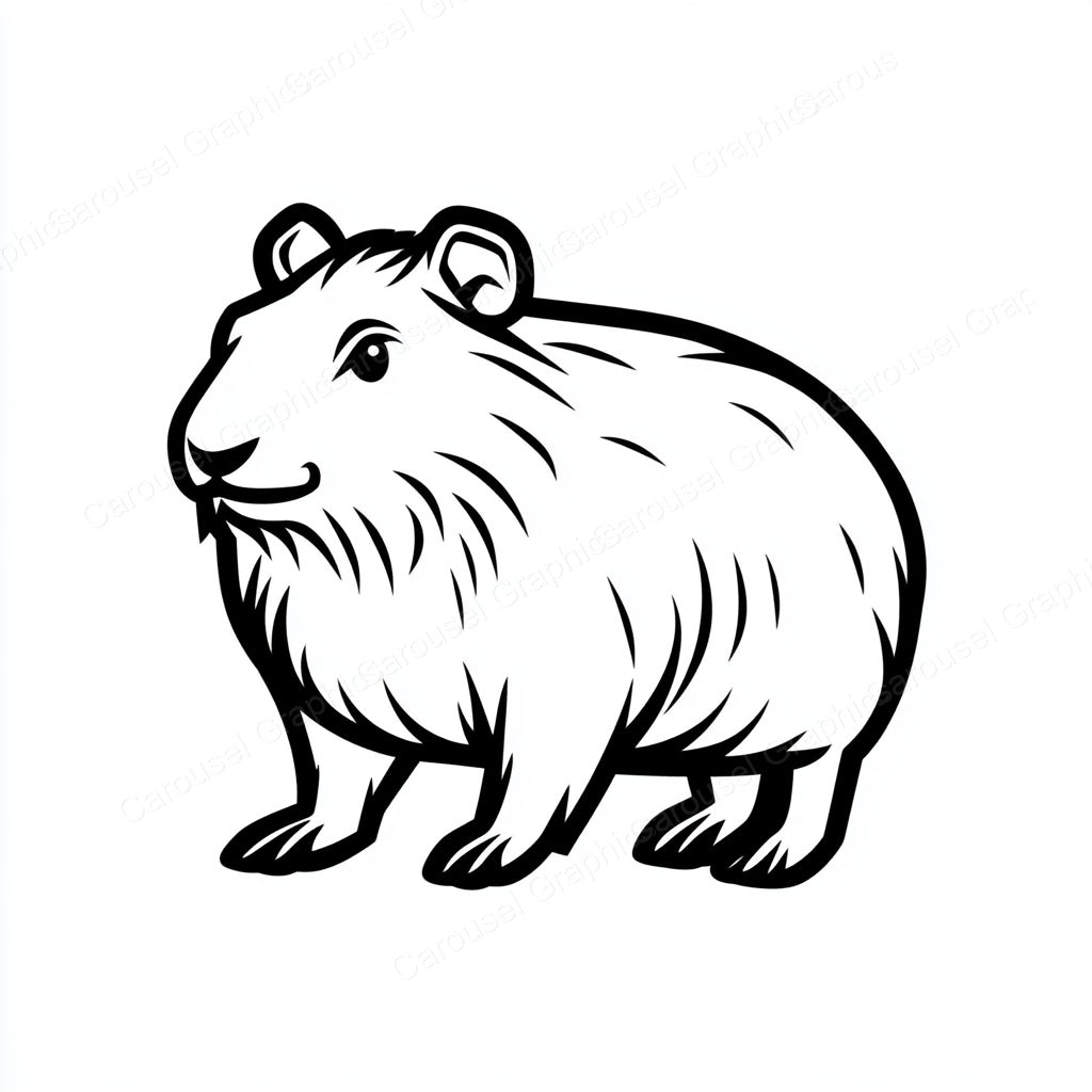 Capybara Vector Graphic preview