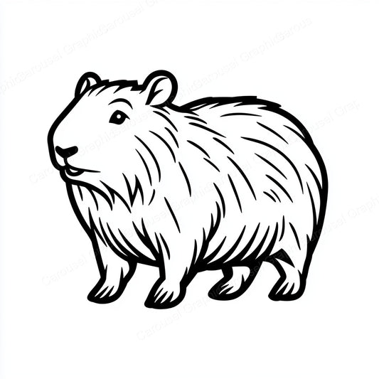 Capybara Vector Graphic preview