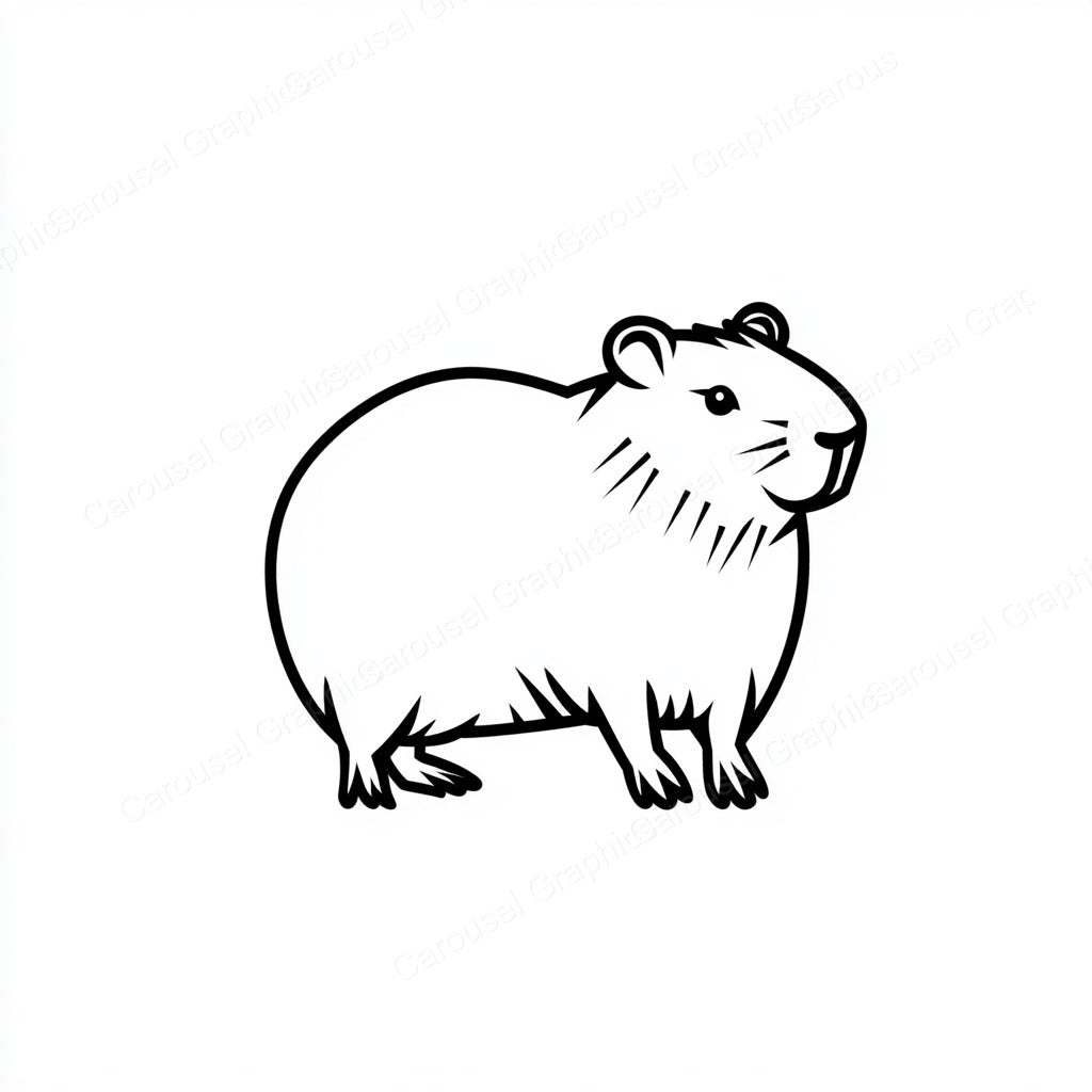 Capybara Vector Graphic preview