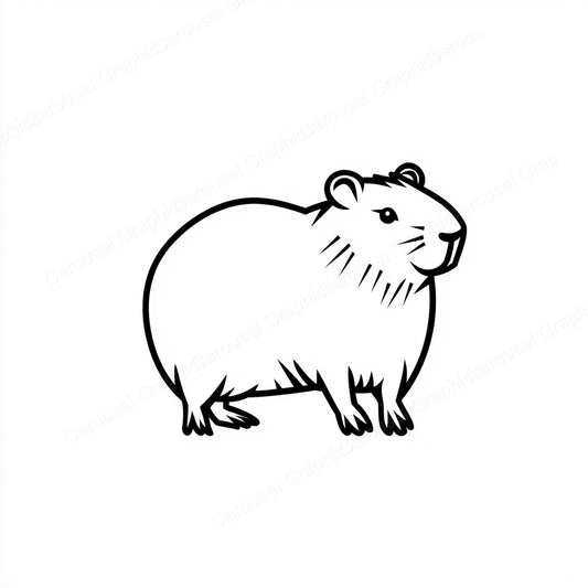 Capybara Vector Graphic preview