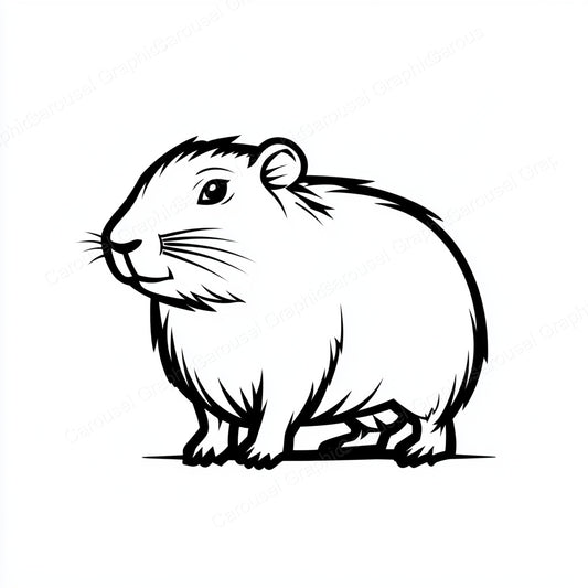 Capybara Vector Graphic preview