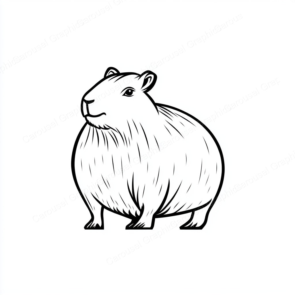 Capybara Vector Graphic preview