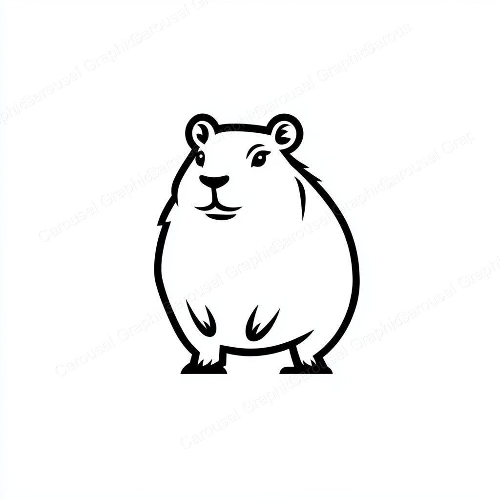 Capybara Vector Graphic preview