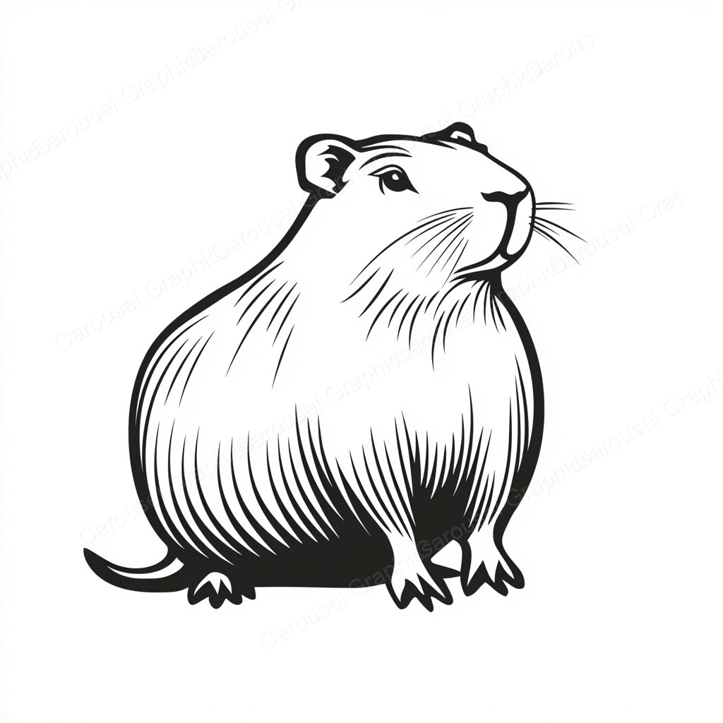 Capybara Vector Graphic preview