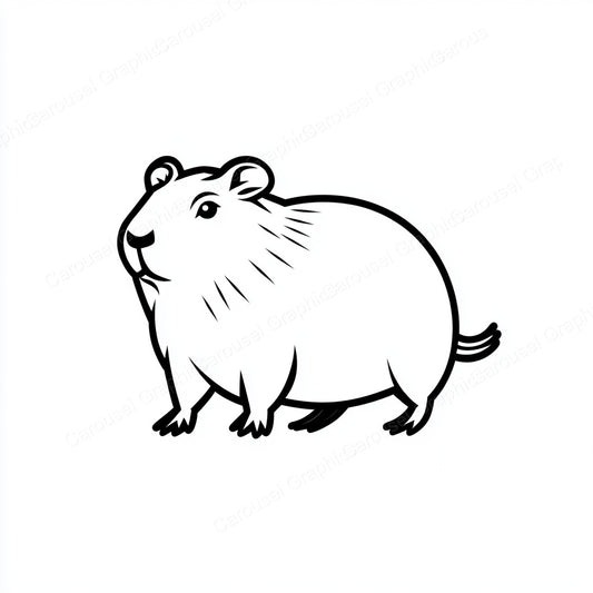 Capybara Vector Graphic preview