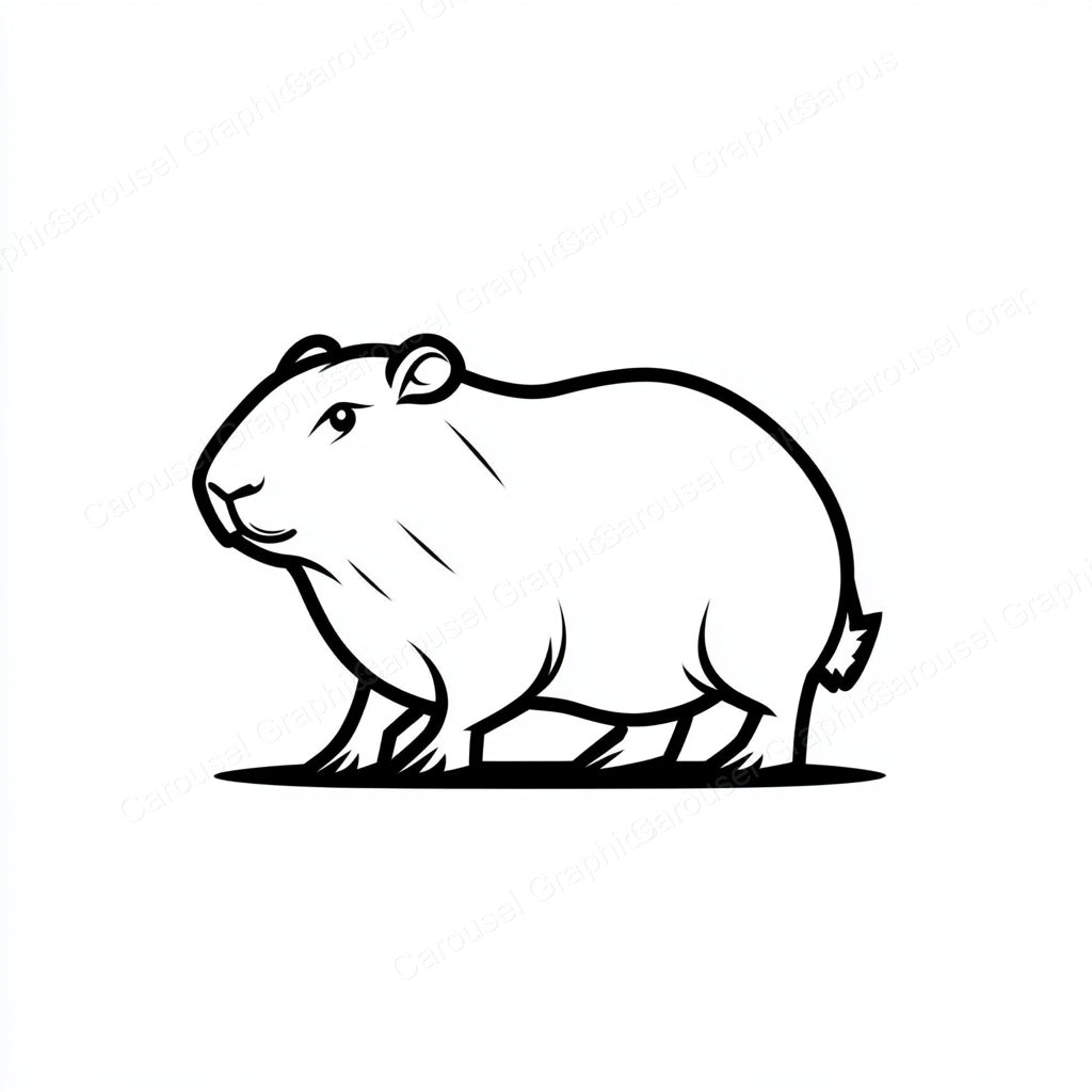 Capybara Vector Graphic preview