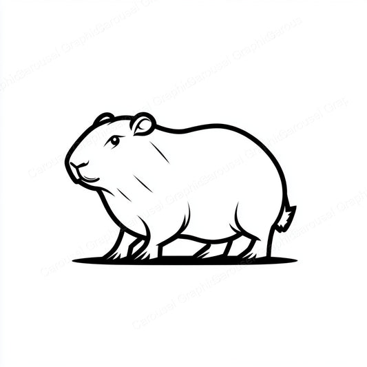 Capybara Vector Graphic preview