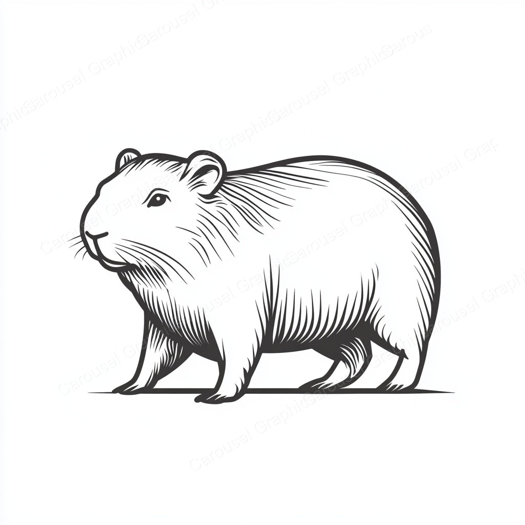 Capybara Vector Graphic preview