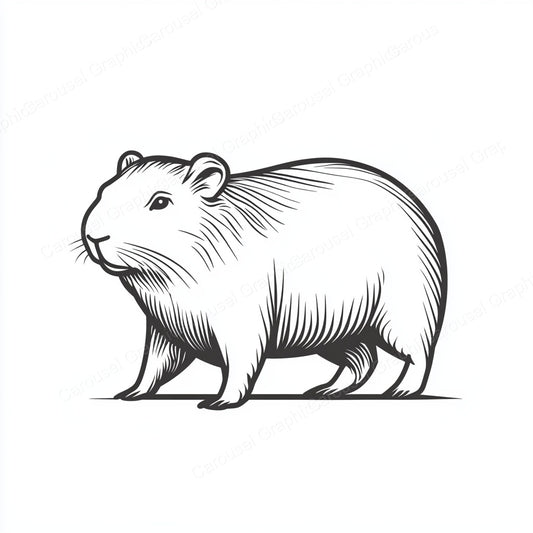 Capybara Vector Graphic preview