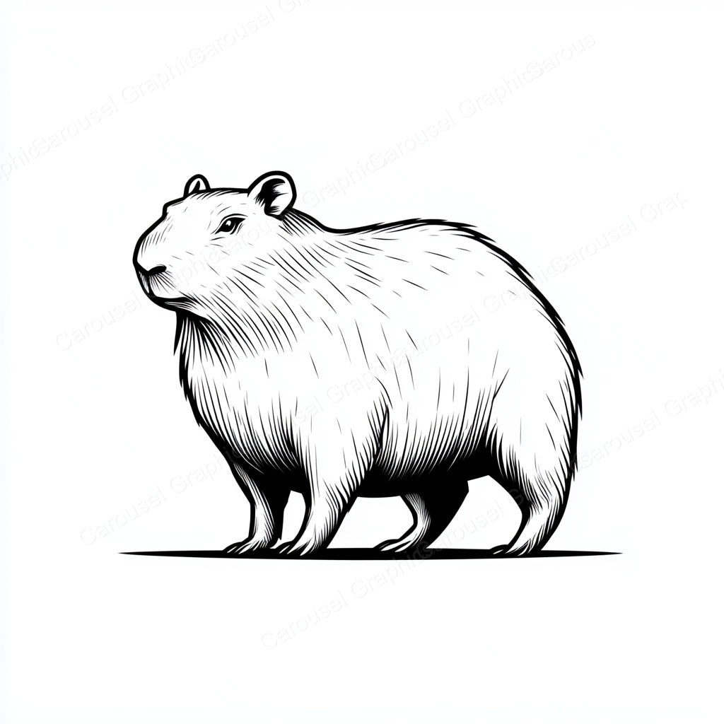 Capybara Vector Graphic preview
