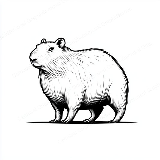 Capybara Vector Graphic preview