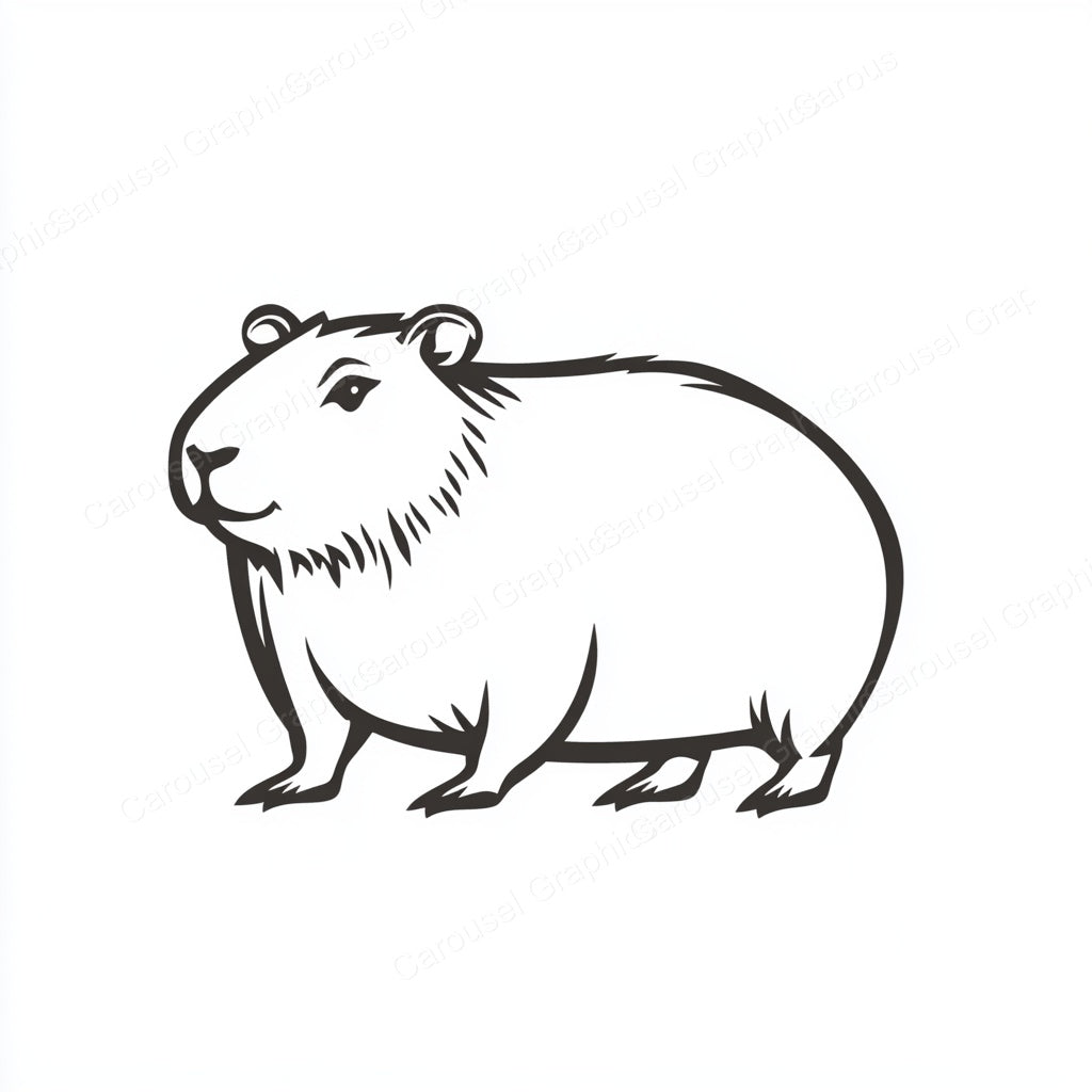 Capybara Vector Graphic preview