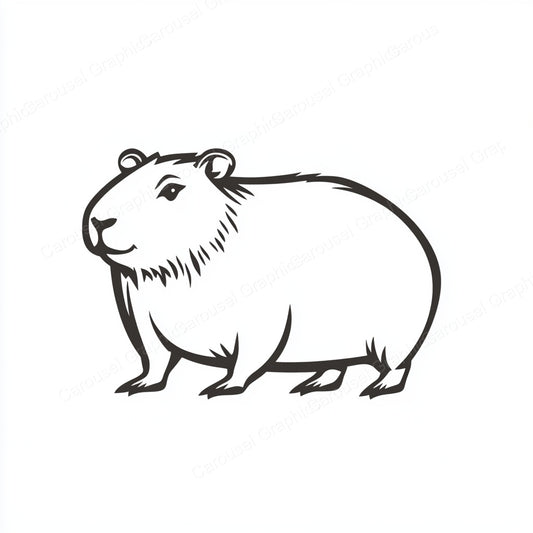 Capybara Vector Graphic preview