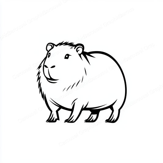 Capybara Vector Graphic preview