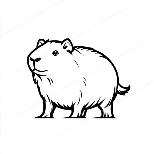 Capybara Vector Graphic preview