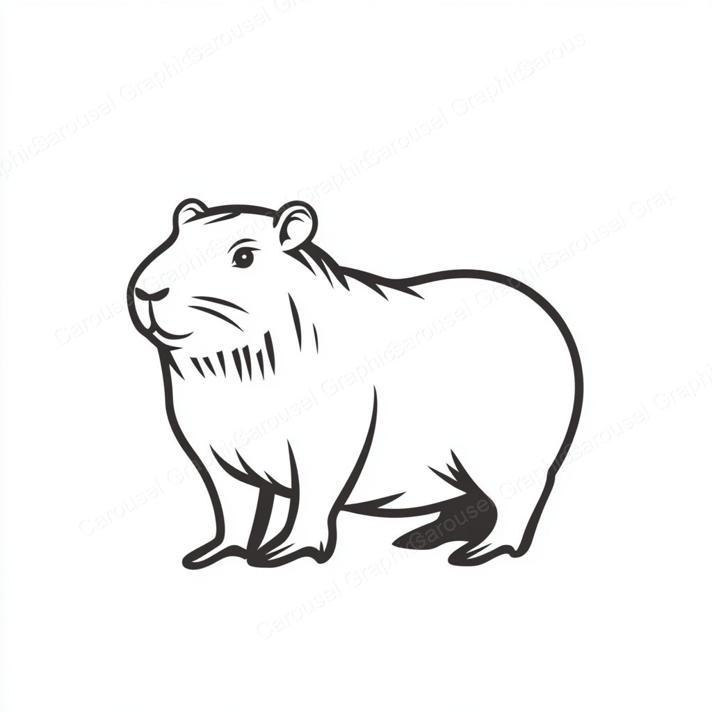 Capybara Vector Graphic preview
