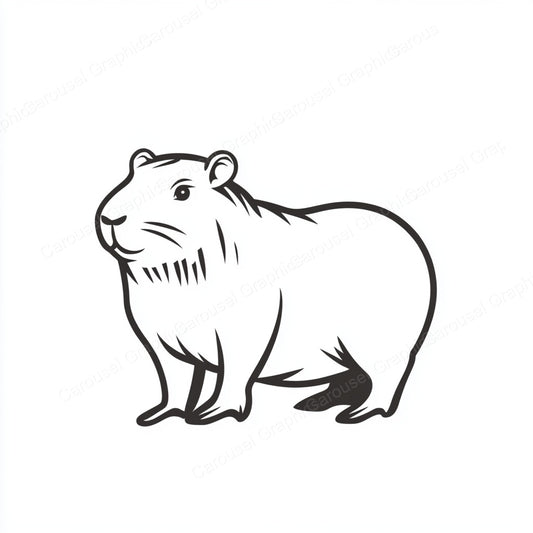 Capybara Vector Graphic preview