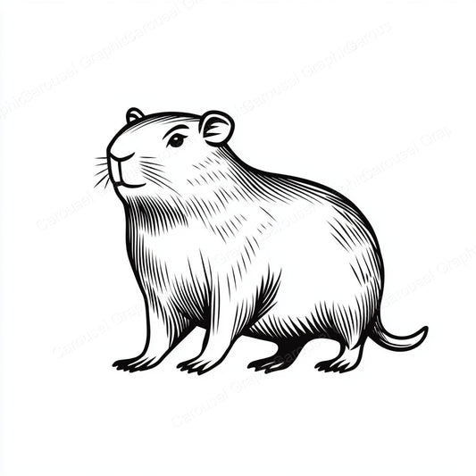 Capybara Vector Graphic preview