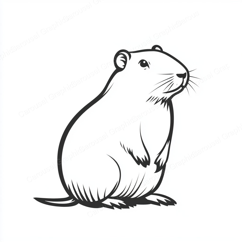 Capybara Vector Graphic preview