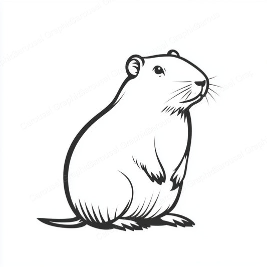 Capybara Vector Graphic preview