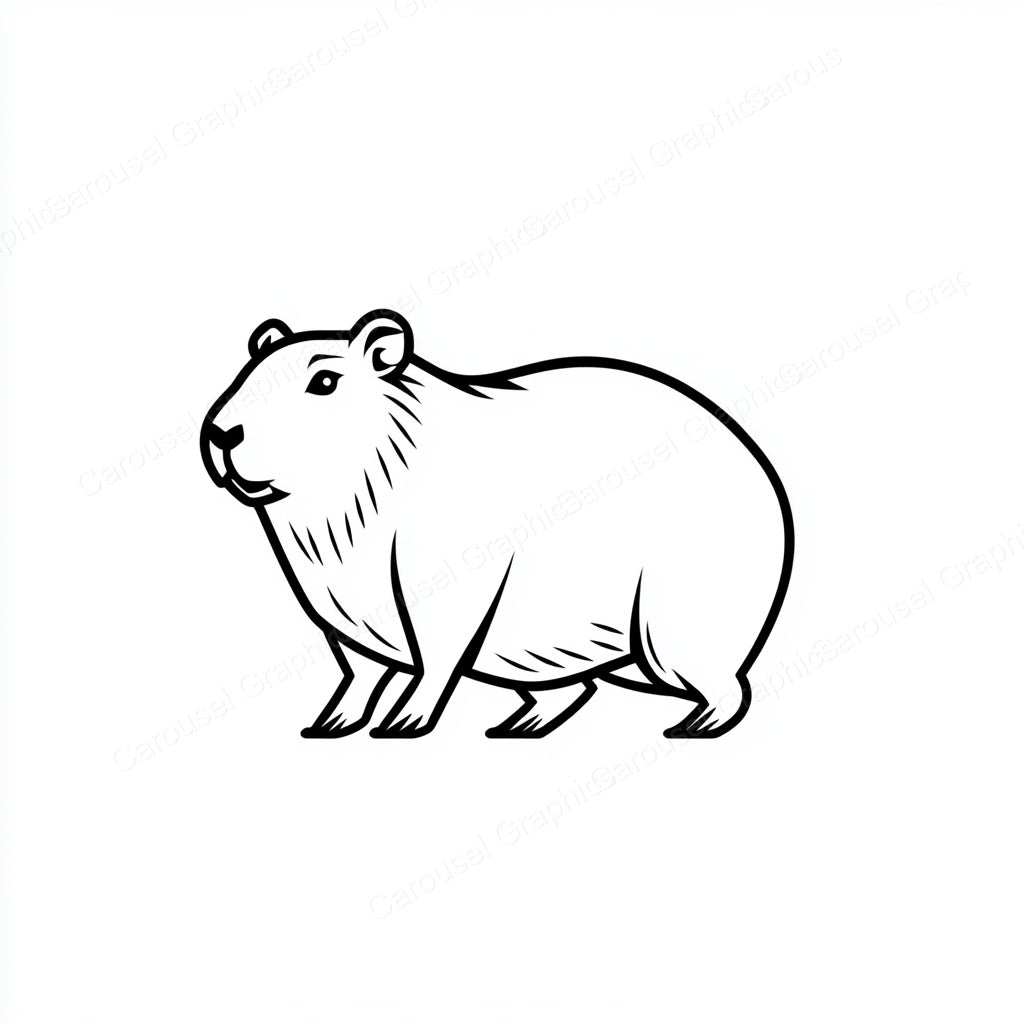 Capybara Vector Graphic preview