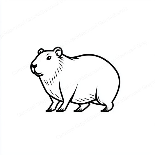 Capybara Vector Graphic preview