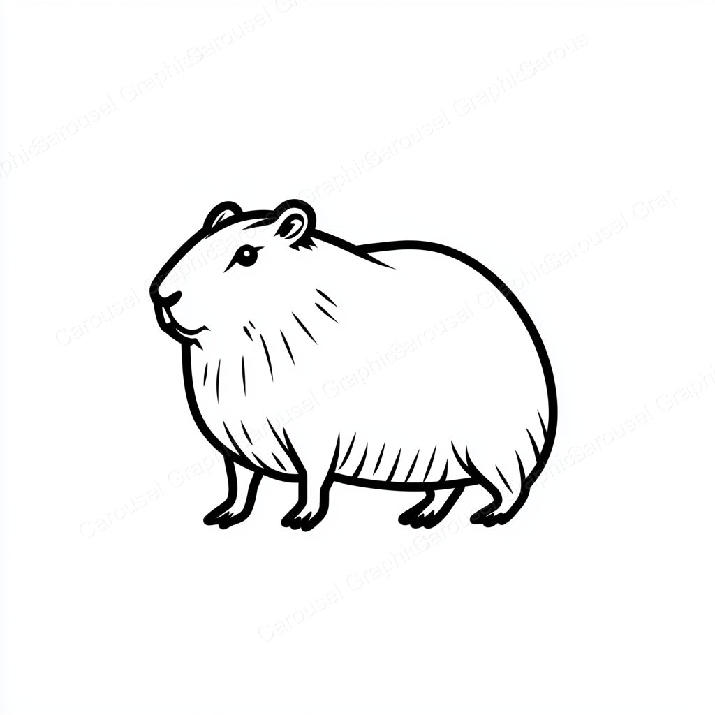 Capybara Vector Graphic preview