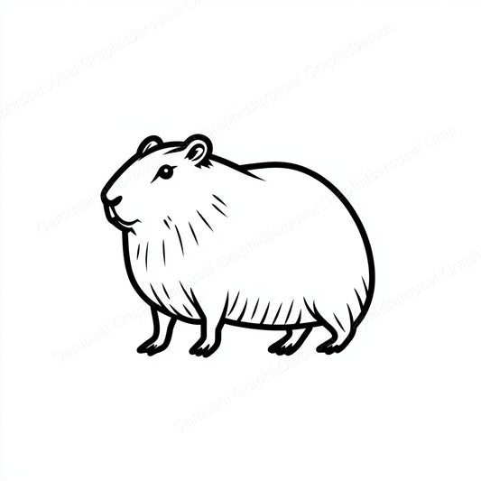 Capybara Vector Graphic preview