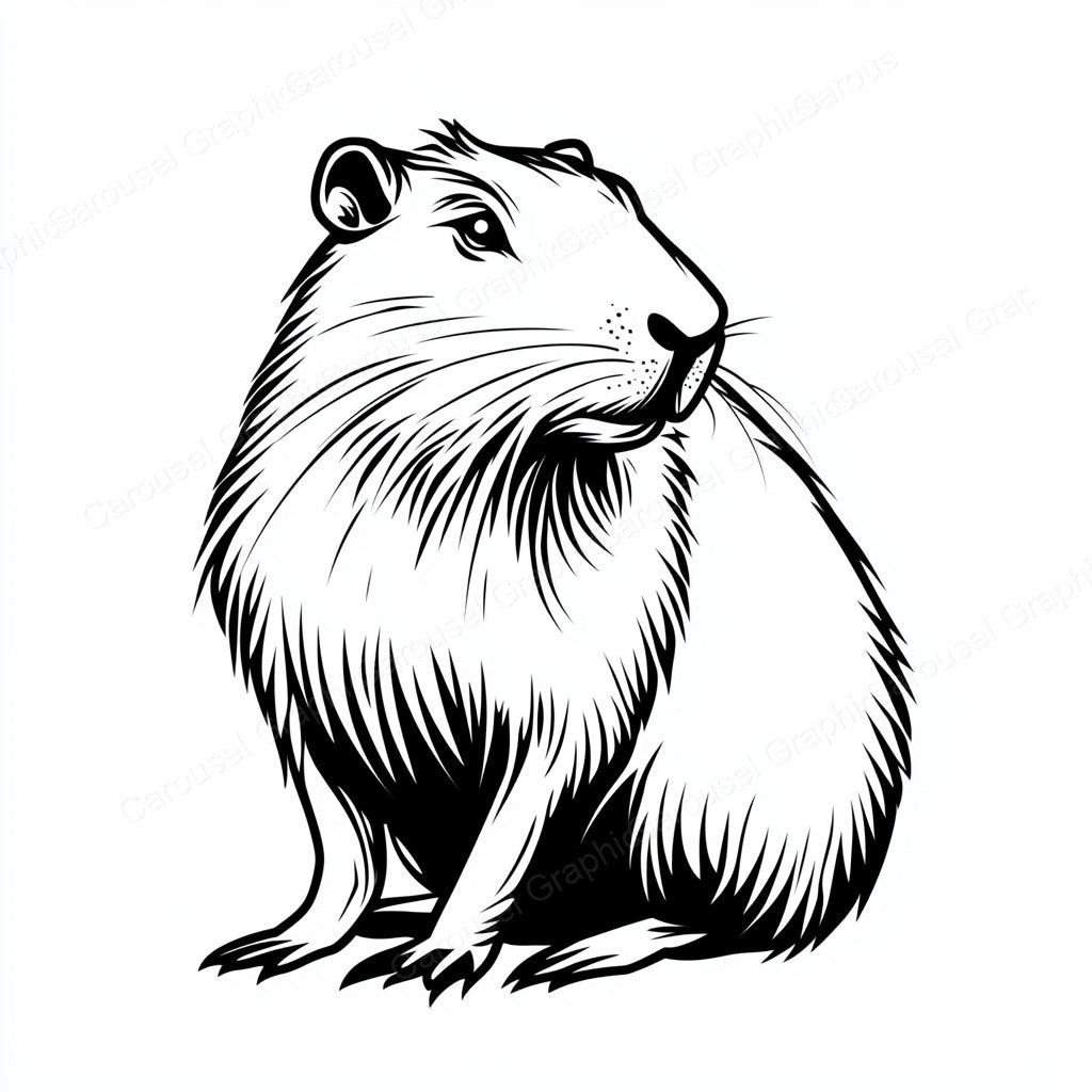 Capybara Vector Graphic preview